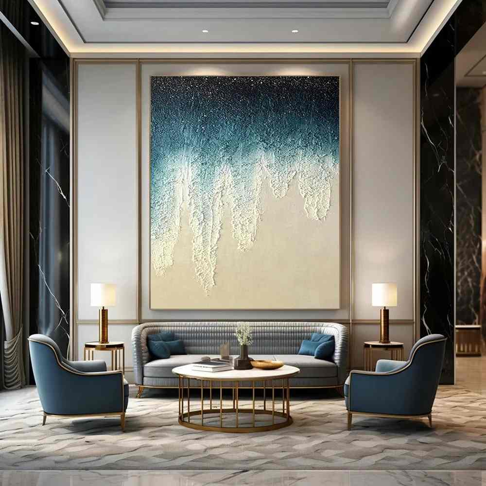 Blue_White_Textured_Gradient_Drip_Canvas_Wall_Art_3K1XE wall art